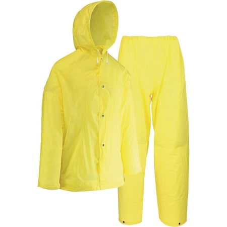 West Chester Protective Gear Protective Gear 2XL 2-Piece Yellow EVA Rain Suit 44110/2XL